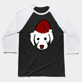 Puppy christmas bonnet (green traditional xmas) Baseball T-Shirt